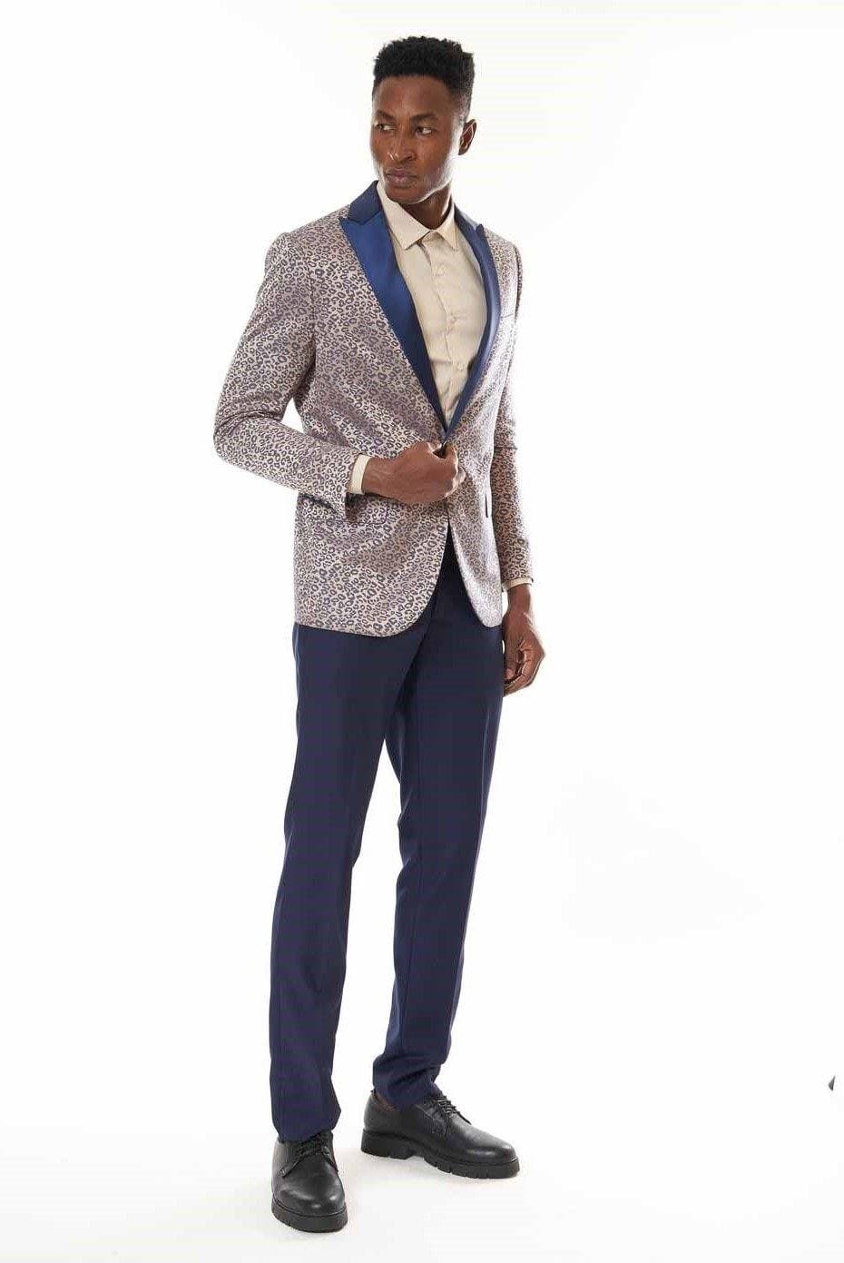MEN'S SUIT IN LEOPARD PRINT – coradomoda - Main Image