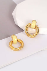 18k GOLD PLATED TWISTED EARRINGS