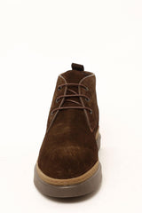BRANCO SUEDE ANKLE BOOTS IN DARK BROWN, SHOE, CORADO, boots, dark brown, men, shoe, coradomoda, coradomoda.com