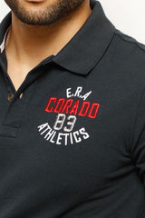 CORADO ERA ATHLETICS 83 MEN'S POLO TSHIRT, POLO TSHIRT, CORADO, be unique, casual, dark blue, men, mens fashion, polo, statement, top, coradomoda, coradomoda.com