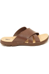 CORADO MEN'S SLIPPERS IN DARK BROWN CR7, Slippers, CORADO, dark brown, footware, men, slipper, coradomoda, coradomoda.com