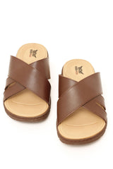 CORADO MEN'S SLIPPERS IN DARK BROWN CR7, Slippers, CORADO, dark brown, footware, men, slipper, coradomoda, coradomoda.com