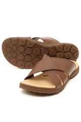 CORADO MEN'S SLIPPERS IN DARK BROWN CR7, Slippers, CORADO, dark brown, footware, men, slipper, coradomoda, coradomoda.com