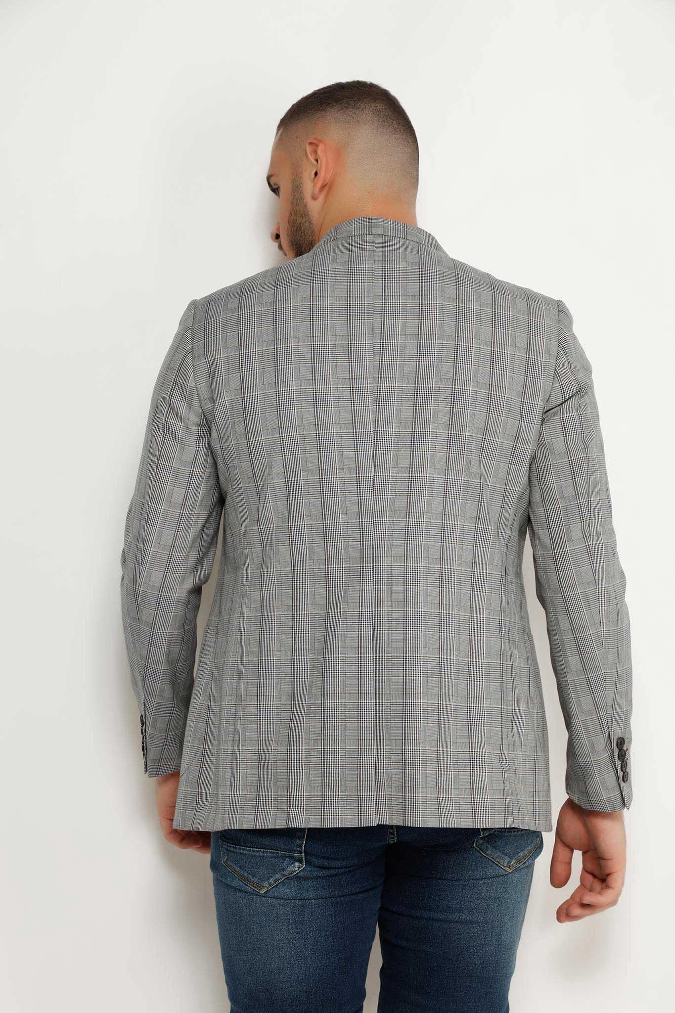 CRD MEN'S CASUAL BLAZER 2 LS180117, BLAZER, CORADO, blazer, coat, gray, men, top, coradomoda, coradomoda.com