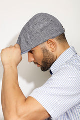 DETAILED EQUEST_MEN'S CAP, CAP, CORADO, accessories, cap, men, steel blue, coradomoda, coradomoda.com