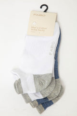 FB MEN'S ANKLE SOCKS 2PAIRS 1064, , CORADO, accessories, blue, footwear, men, socks, white, coradomoda, coradomoda.com