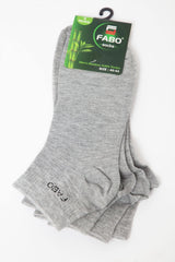 FB MEN'S BAMBOO ANKLE SOCKS 2PAIRS 1015B, , CORADO, accessories, footwear, gray, men, socks, coradomoda, coradomoda.com
