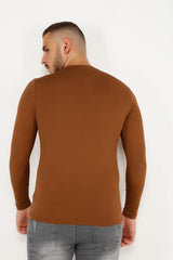 FOR MEN'S SWEATSHIRT 10966, SWEATSHIRT, CORADO, brown, longsleeve, men, sweatshirt, top, tshirt, coradomoda, coradomoda.com