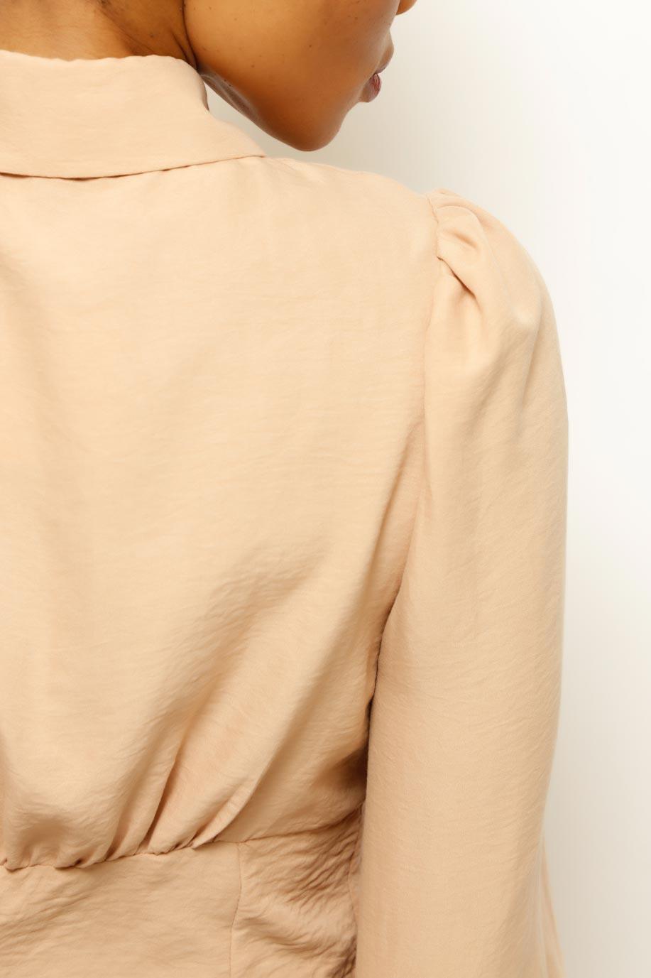 HELEYNA COLLARED FASHION TOP, BLOUSE, CORADO, be unique, blouse, casual, collared, corado fashion, coradomoda, day out, FASHION, label, lifestyle, light brown, longsleeve, made in turkey, ootd, shirt, statement, street style, style, top, vibe, women, coradomoda, coradomoda.com
