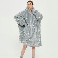 Homewaer Ovesized Blanket Warm And Cozy Sofa, Hoodie, coradomoda, blanket, hoodies, Ovesized, pajama, top, women, coradomoda, coradomoda.com