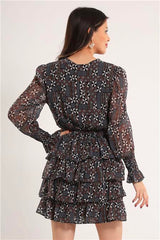 DANA FRILLY SLEEVE, LAYERED DRESS