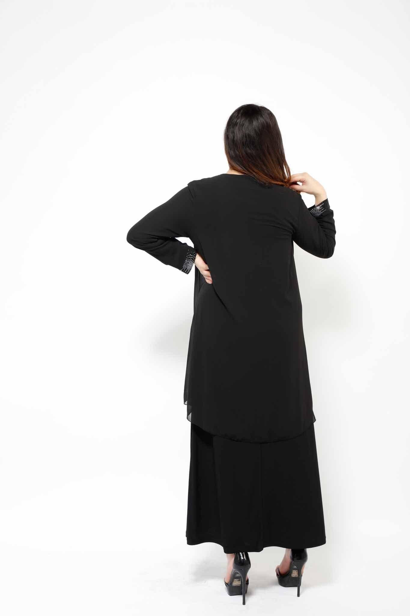 MAKKA COUTURE 5 SHIMMER LINING 3110, DRESS, CORADO, arabic, black, dress, gown, long, longsleeve, women, coradomoda, coradomoda.com