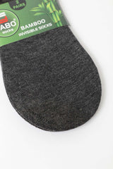 MEN'S 2PAIRS BAMBOO INVISIBLE SOCKS, Socks, CORADO, accessories, dark gray, footware, invisible, men, socks, coradomoda, coradomoda.com