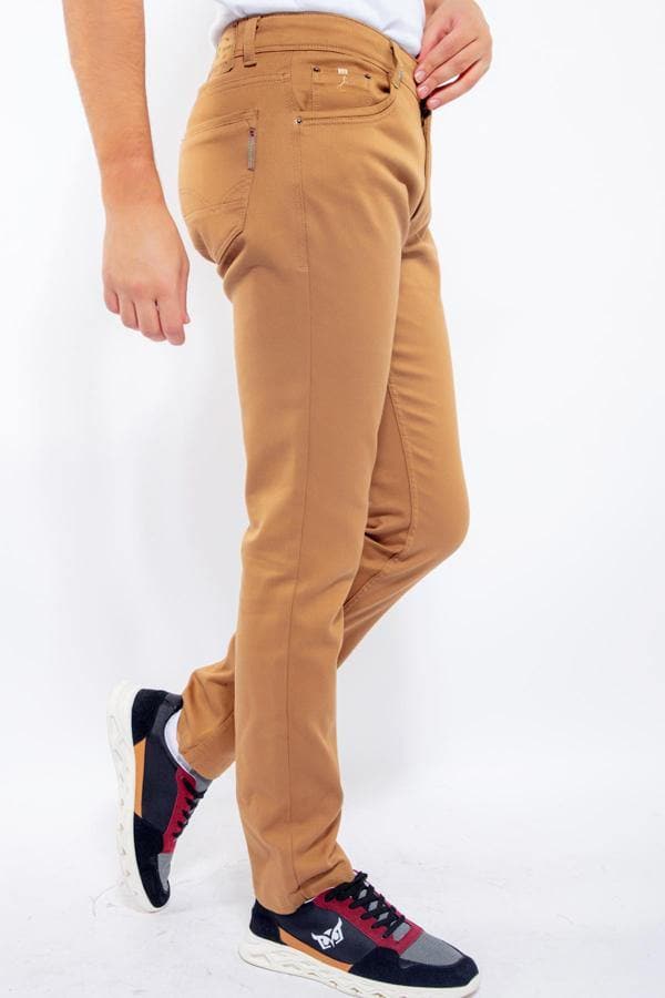 MEN'S PANTS IRONY IN CAMEL, JEANS, CORADO, bottom, brown, jeans, men, trouser, coradomoda, coradomoda.com