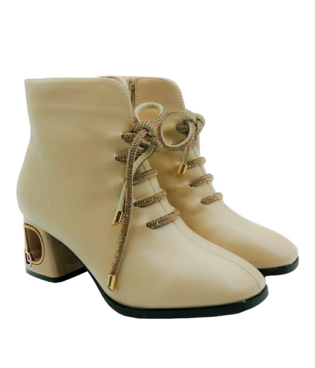 MS DD LACEY PATENT BOOTS, SHOES, CORADO, beige, boots, footwear, shoes, women, coradomoda, coradomoda.com