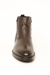 PB ARROW DOUBLE ZIP FAS BOOTS 10609DRKBRN, SHOE, CORADO, boots, dark brown, leather, men, shoe, coradomoda, coradomoda.com