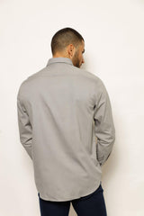 PERFINO ELEGANT FORMALS, SHIRT, CORADO, gray, longsleeve, men, shirt, top, coradomoda, coradomoda.com