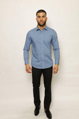 PERFINO URBAN CULTURE FORMALS, SHIRT, CORADO, blue, longsleeve, men, shirt, top, coradomoda, coradomoda.com