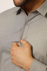 PERFINO URBAN CULTURE FORMALS, SHIRT, CORADO, gray, longsleeve, men, shirt, top, coradomoda, coradomoda.com