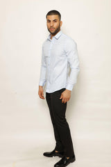 PERFINO URBAN CULTURE FORMALS, SHIRT, CORADO, light blue, longsleeve, men, shirt, top, coradomoda, coradomoda.com
